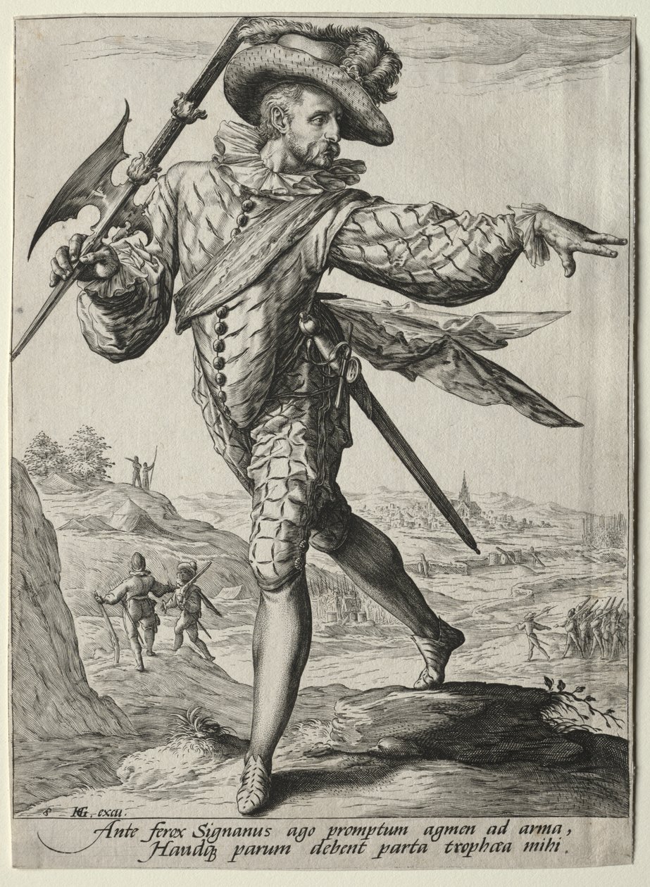 Offiziere und Soldaten der Leibgarde von Kaiser Rudolf II: Sergeant von Unknown artist