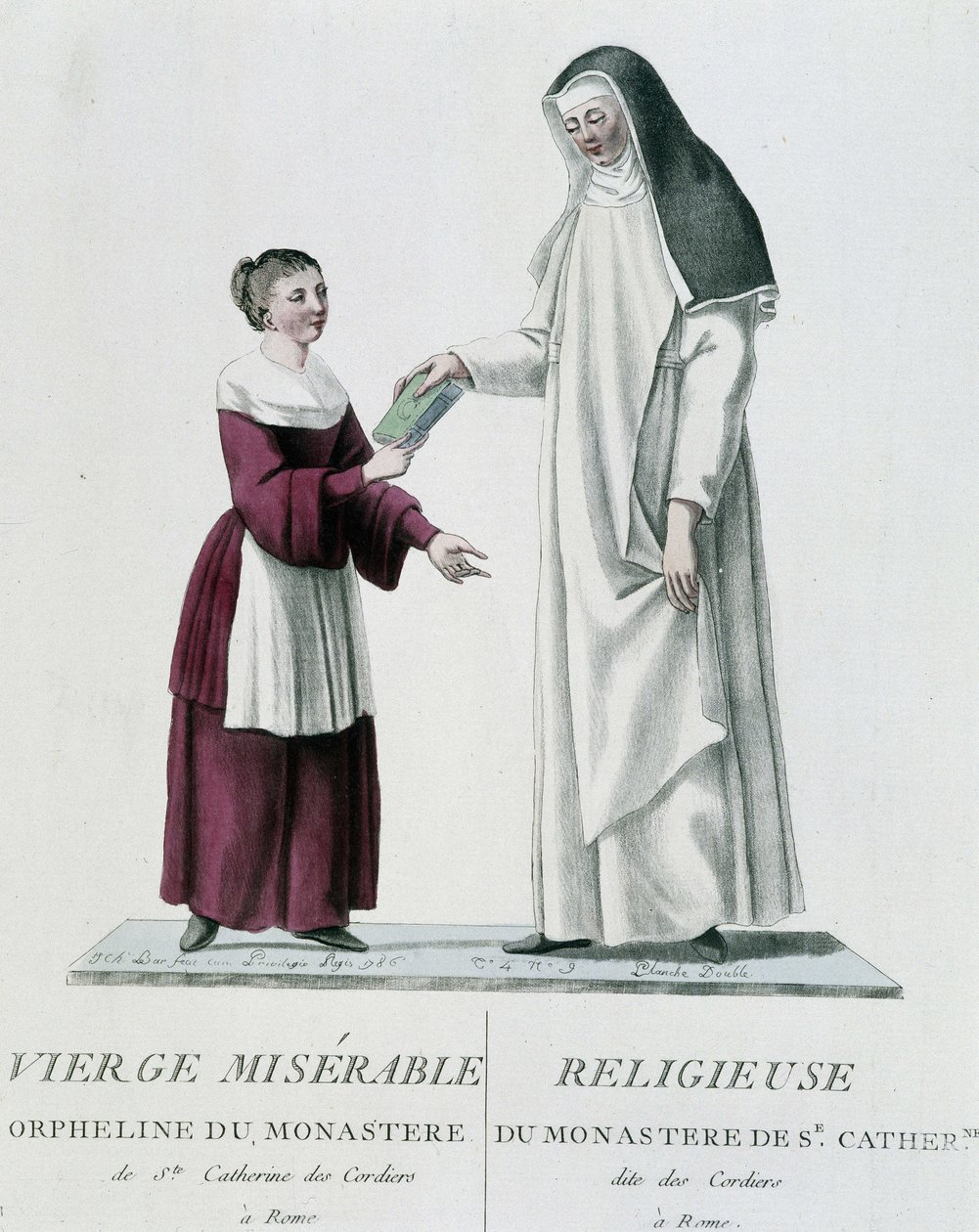 Waise und religiöse elende Jungfrau des Klosters St. Catherine des Cordiers in Rom von Unknown artist