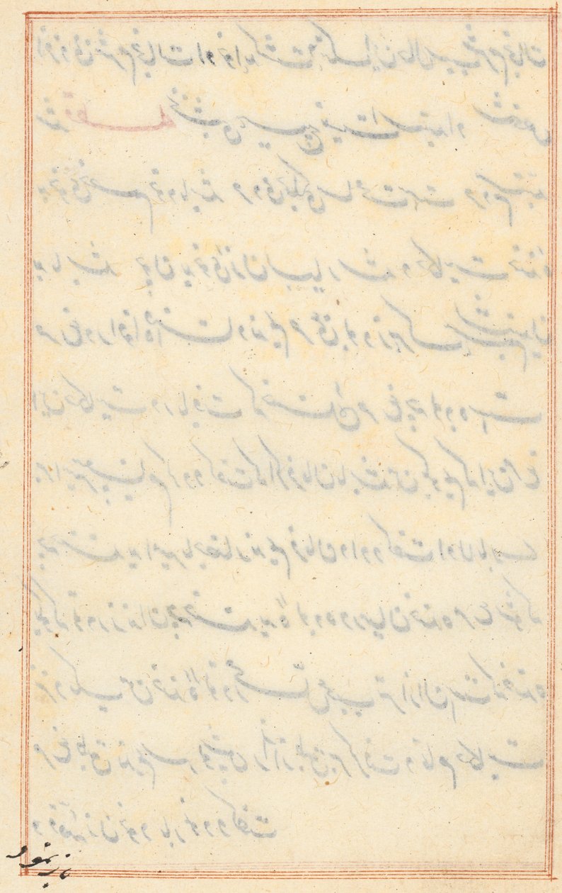 Seite aus Geschichten eines Papageis (Tuti-nama): Textseite von Unknown artist