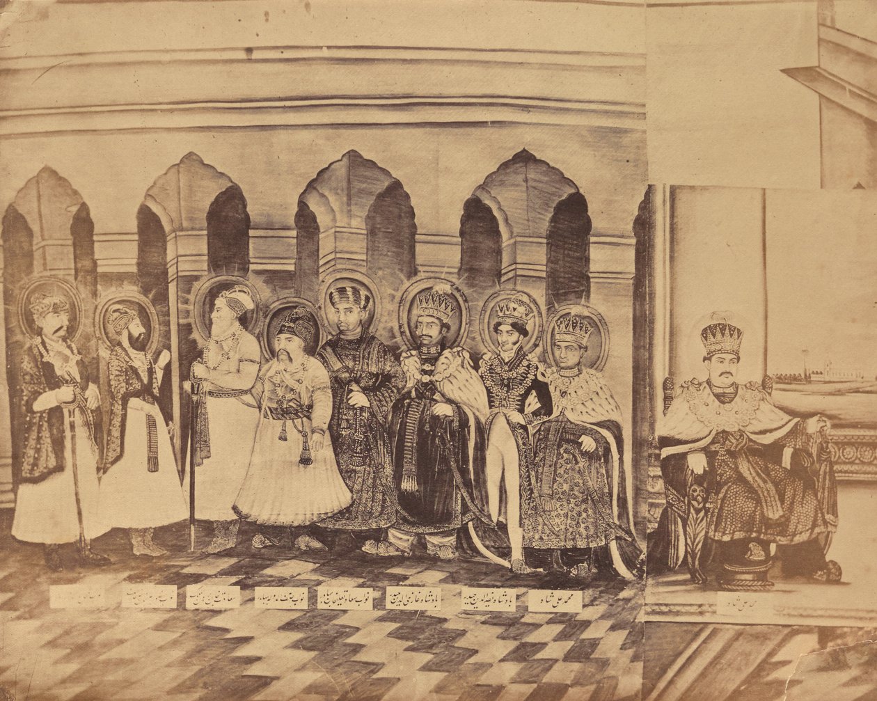 Gemälde, das die Nawabs von Awadh, Indien darstellt von Unknown artist