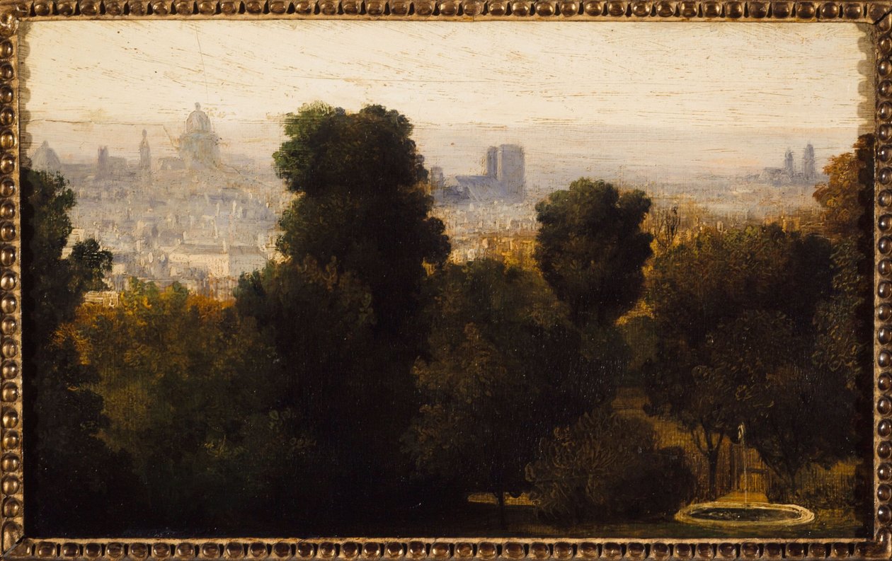 Paris von den Höhen von Belleville aus gesehen von Unknown artist