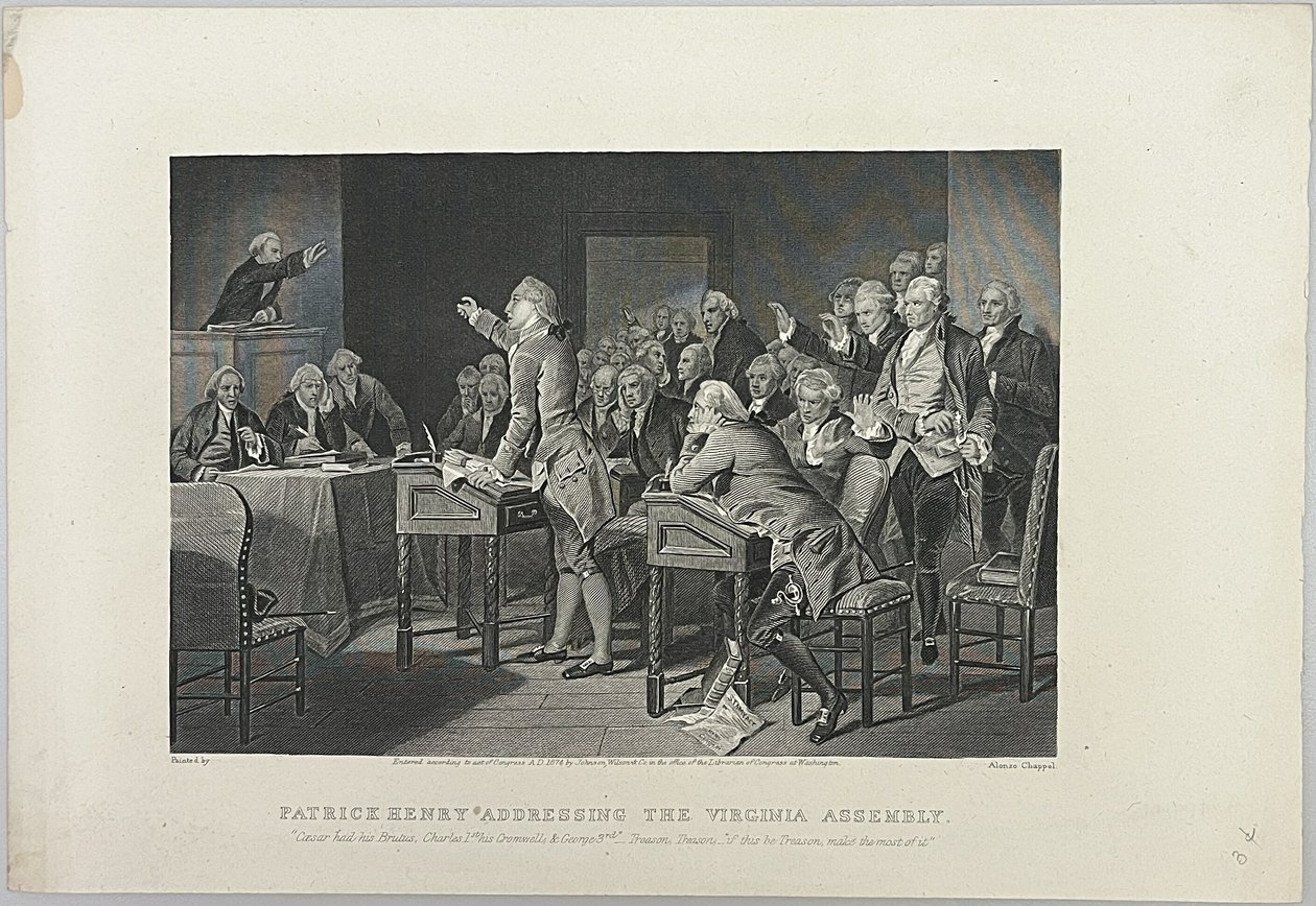 Patrick Henry spricht zur Virginia-Versammlung von Unknown artist