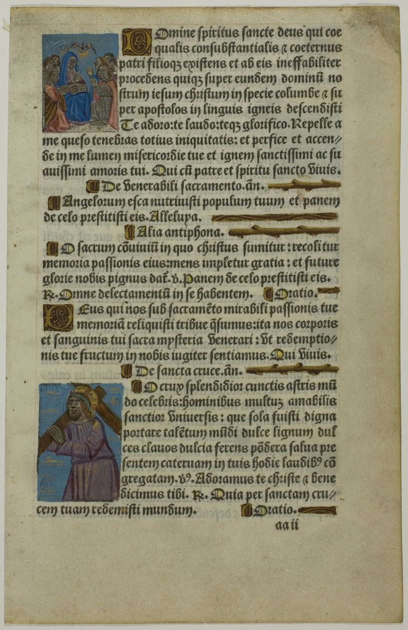 Pfingsten und Christus trägt das Kreuz von Unknown artist