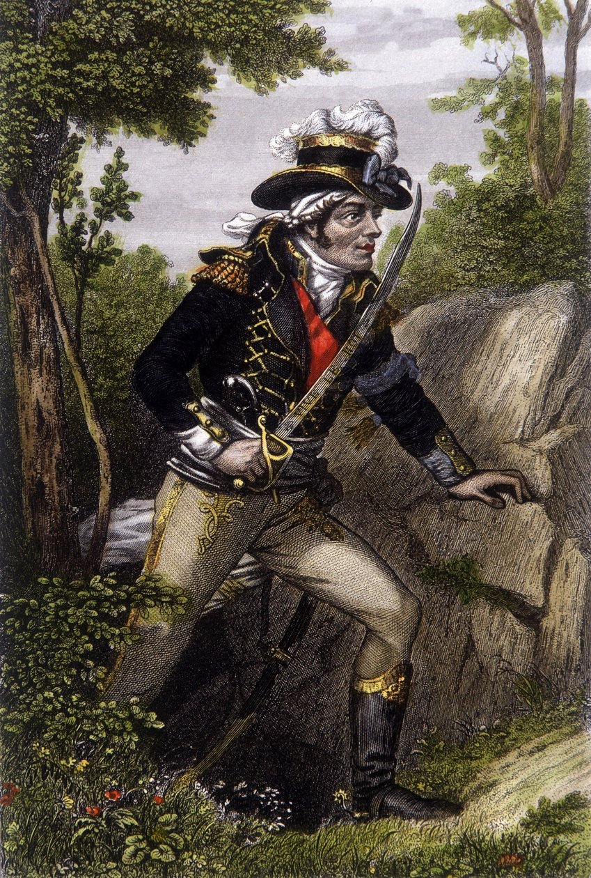 Ganzkörperporträt des Chouan-Anführers François Athanase (François-Athanase) de Charette de la Contrie (1763-1796) von Unknown artist