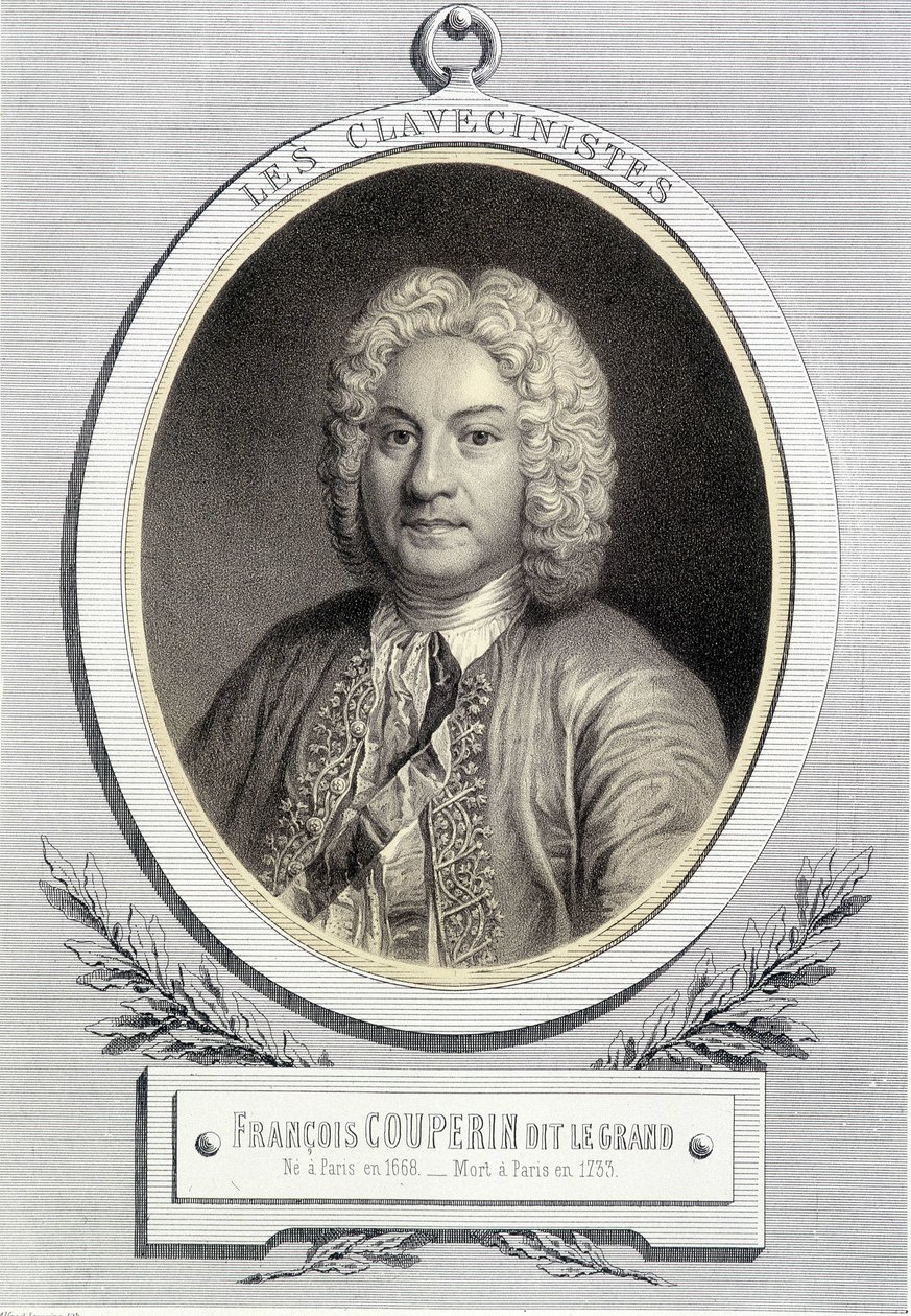 Porträtmedaillon von François Couperin genannt Le Grand von Unknown artist