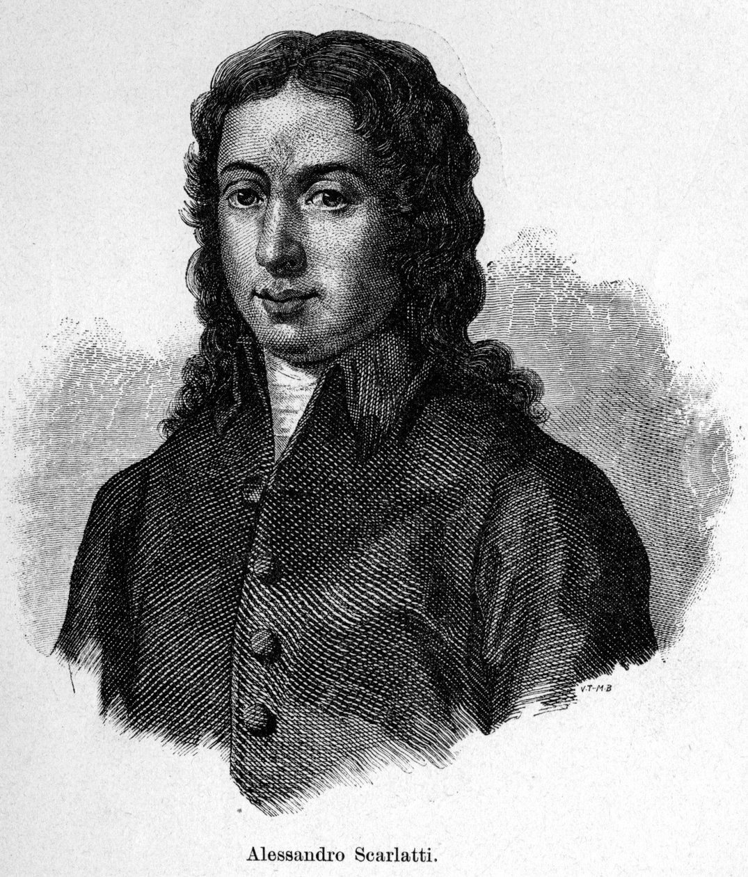 Porträt von Alessandro Scarlatti (1660 - 1725), italienischer Komponist von Unknown artist