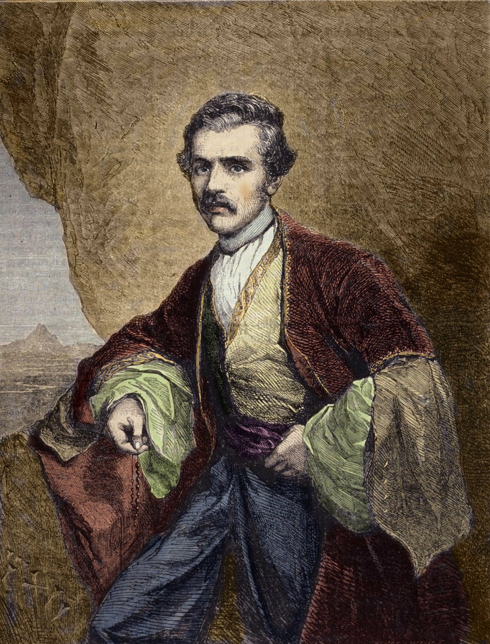 Porträt von Austen Henry Layard (1817-1894), englischer Reisender und Archäologe von Unknown artist