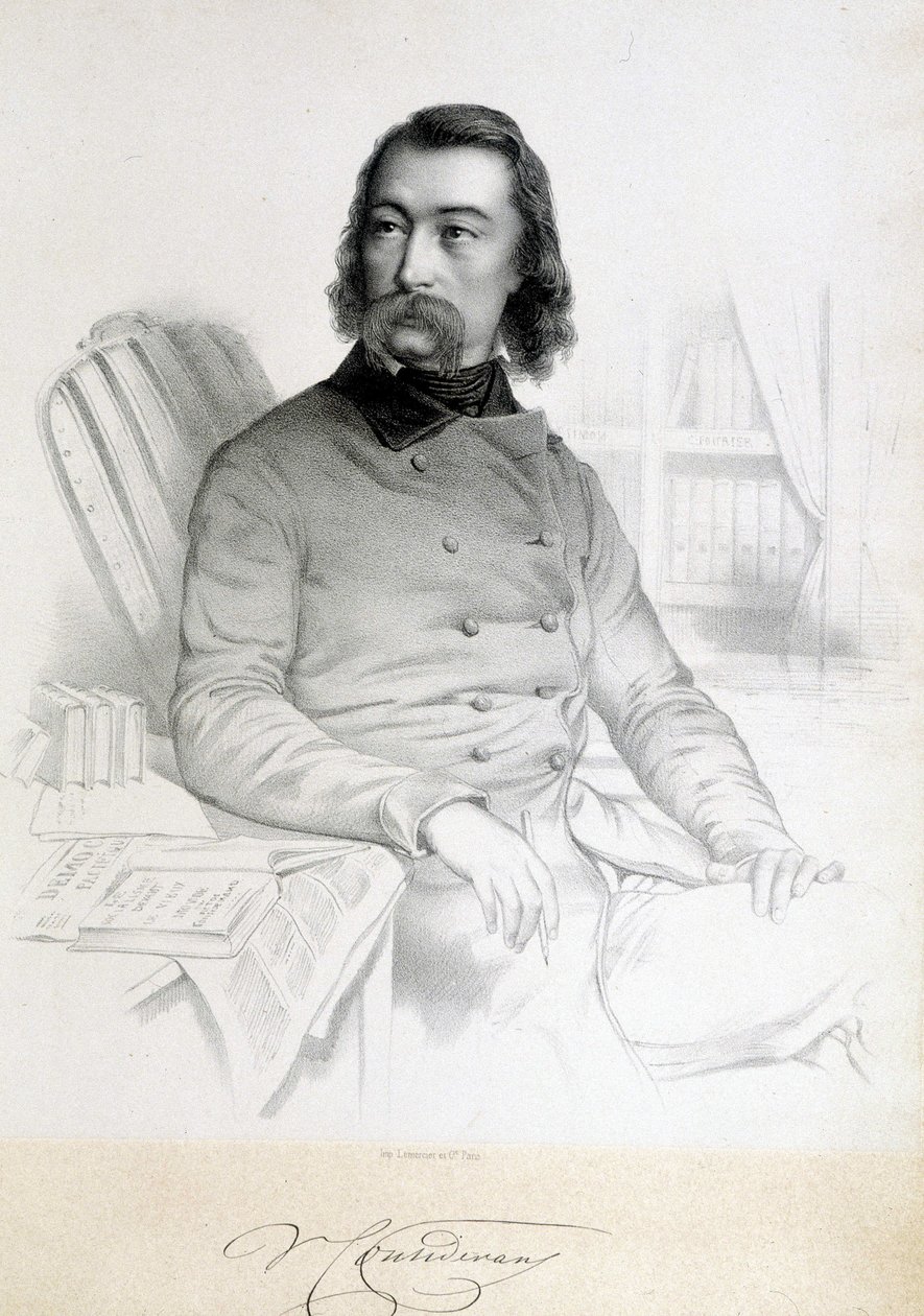 Porträt von Barthelemy Prosper Enfantin, genannt le Père Enfantin (1796-1864), Saint-Simonianer von Unknown artist