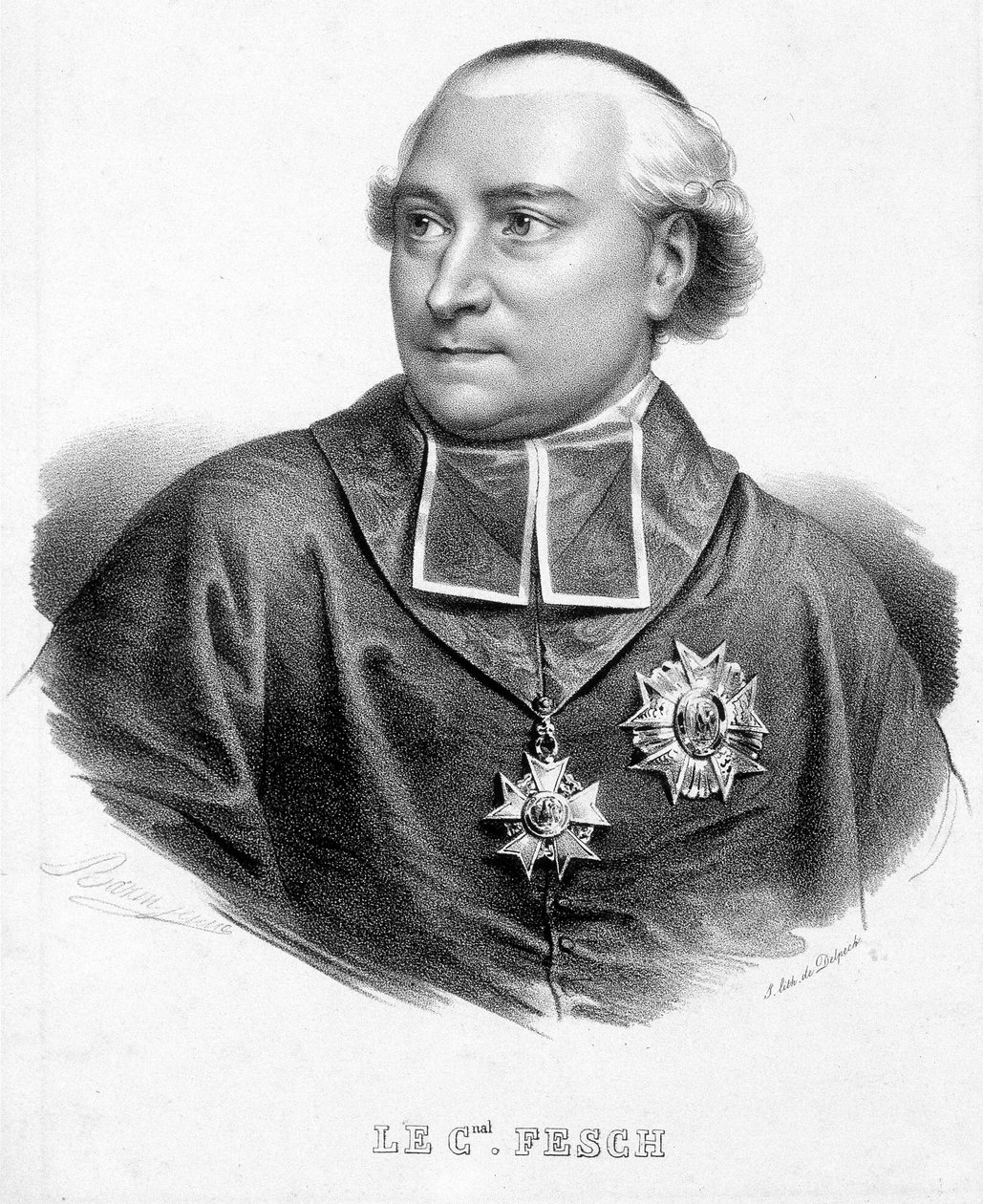 Porträt von Kardinal Joseph Fesch, Onkel von Napoleon Bonaparte (1763-1839). von Unknown artist