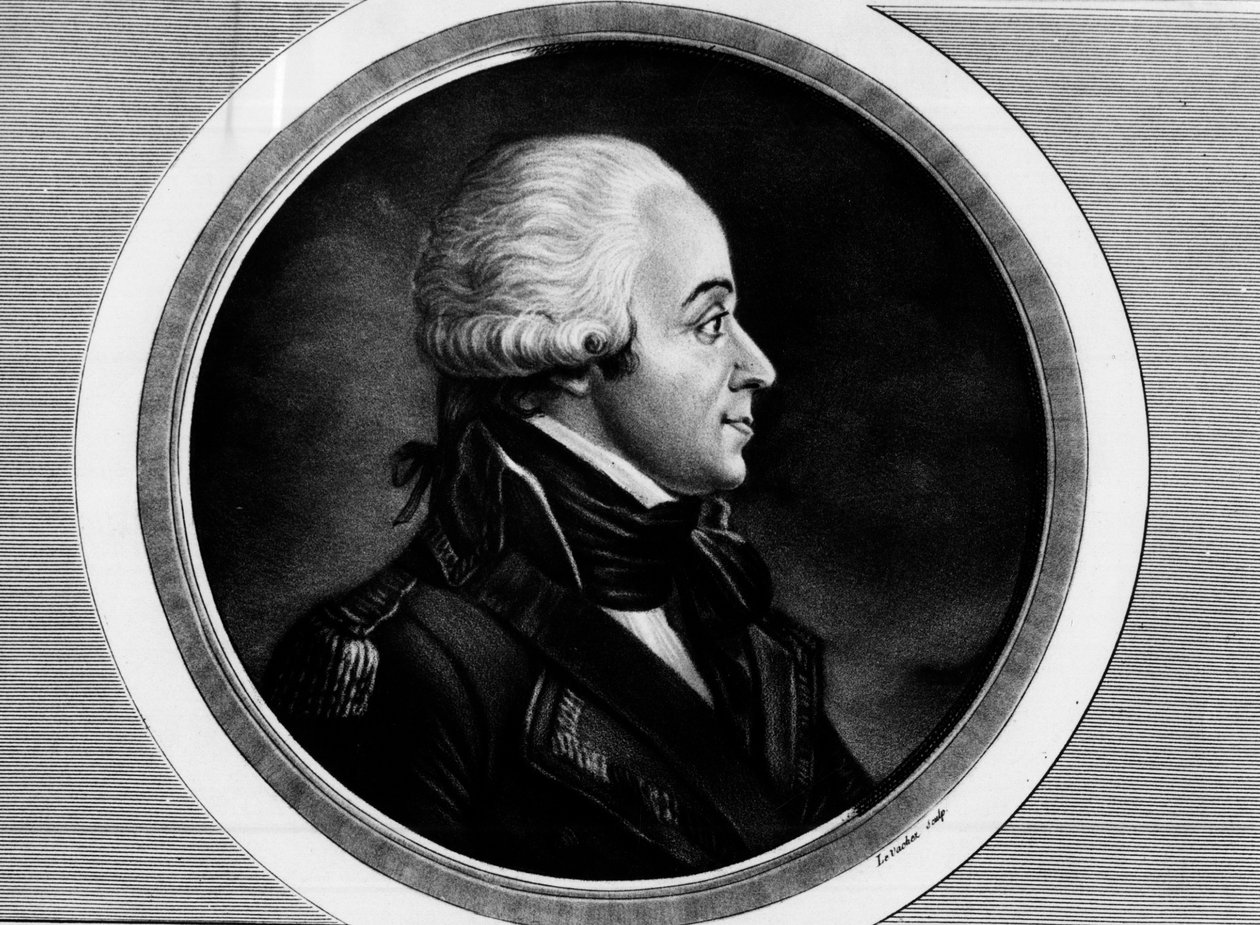 Porträt von Charles François Dumouriez, Außenminister. Gravur in 