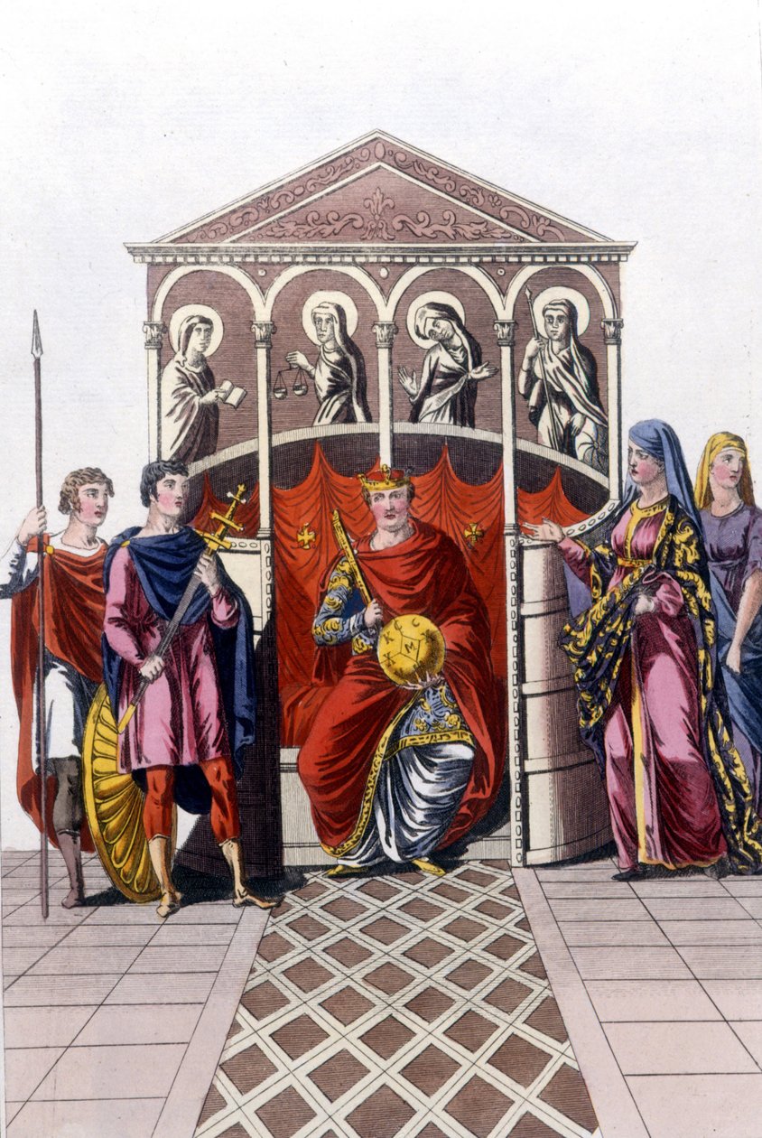 Porträt von Karl II. der Kahle (823 - 877), König von Frankreich von Unknown artist