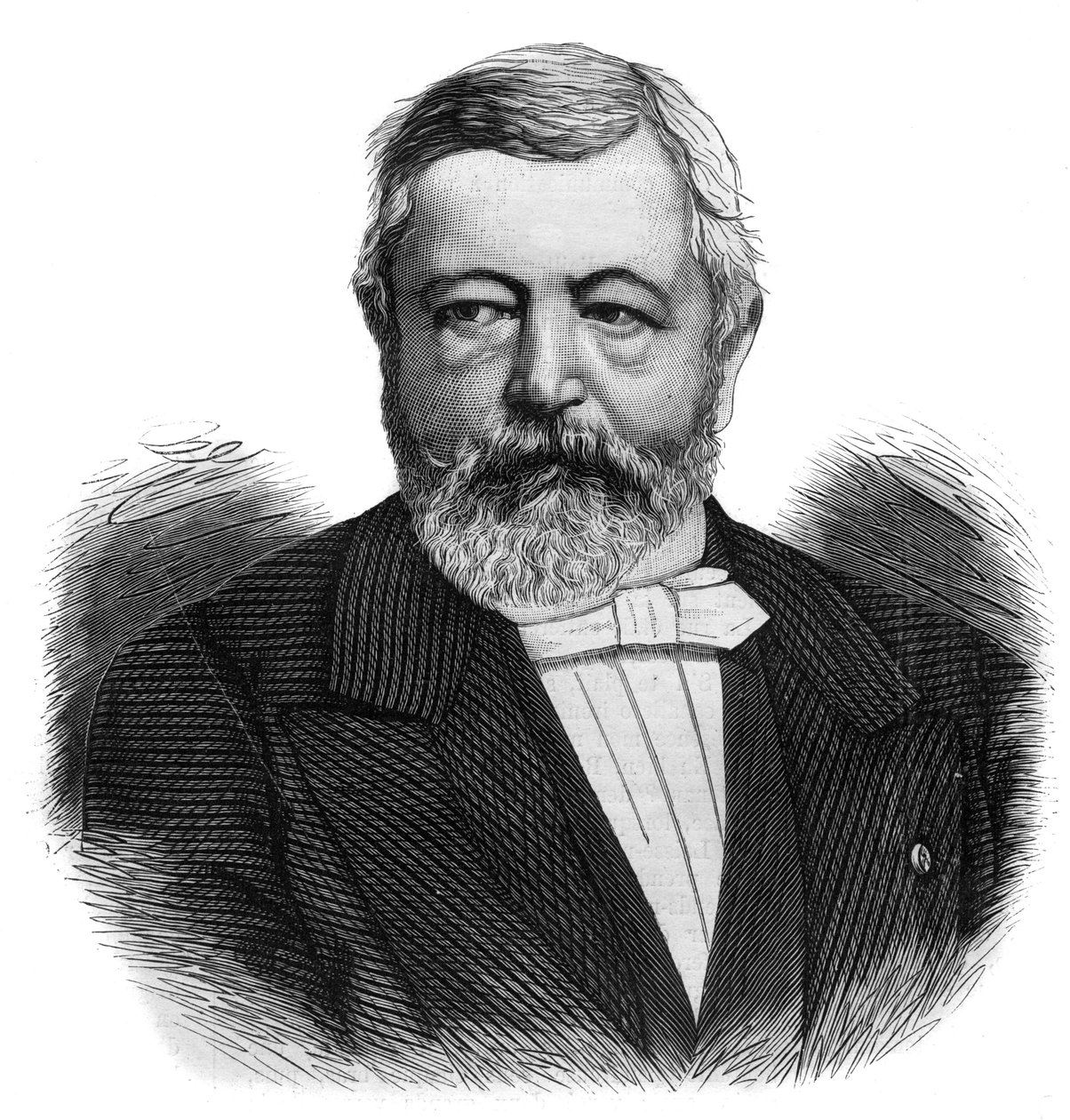 Porträt von Charles de Kerchove von Denterghem (1819-1882), belgischer Ingenieur und liberaler Politiker von Unknown artist