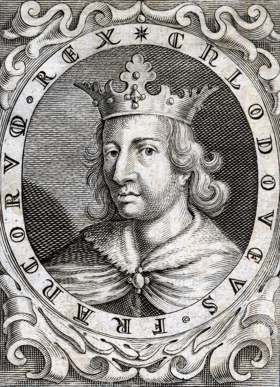 Porträt von Chlodwig II. (? - 657), König von Neustrien, Burgund und Austrasien. von Unknown artist