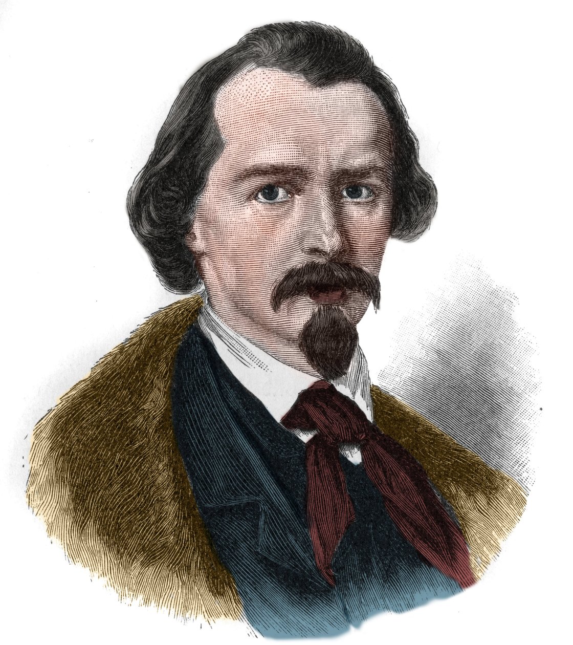 Porträt von Emanuel von Geibel (1815-1884), deutscher Dichter und Dramatiker. von Unknown artist