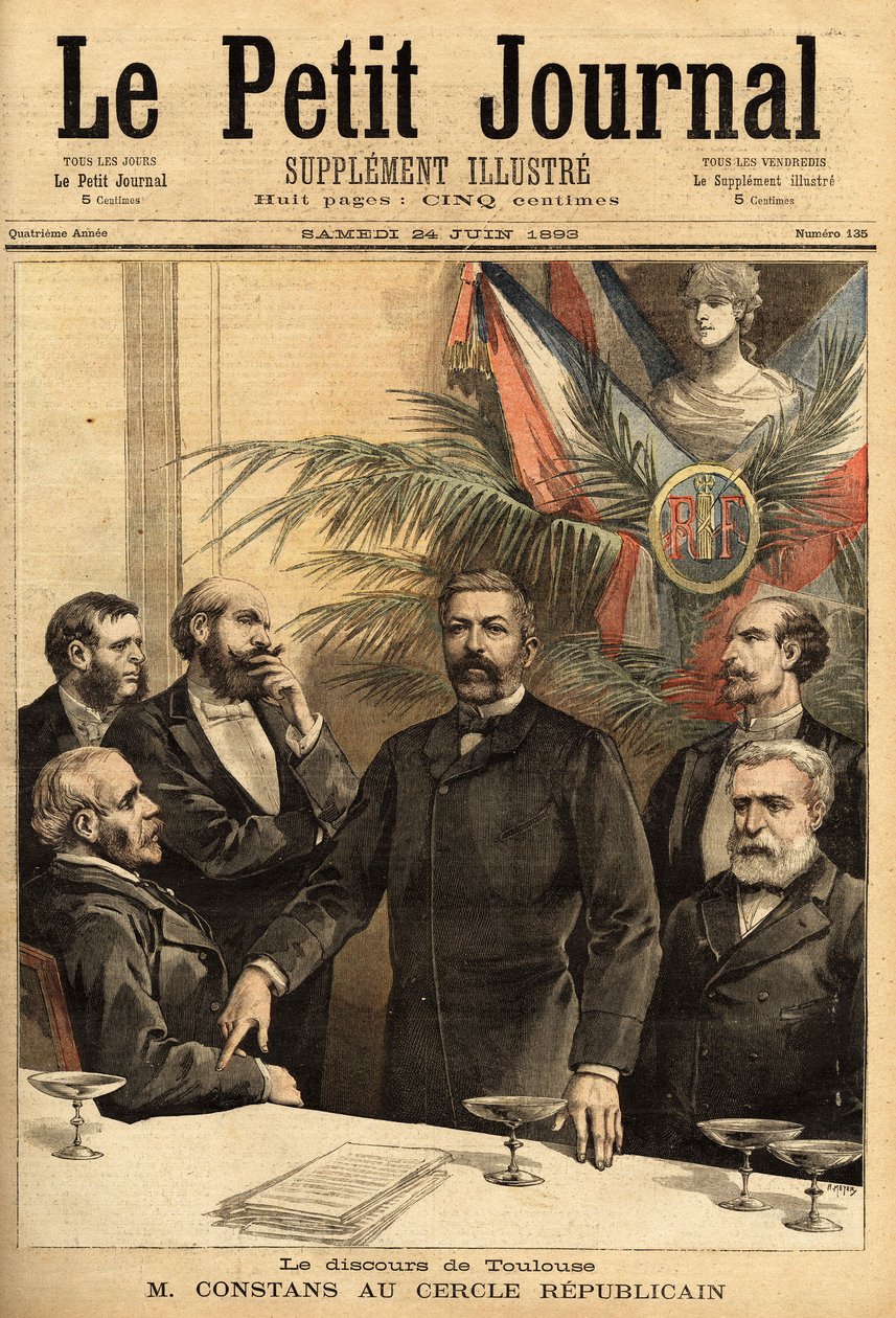 Porträt von Ernest Constans (1833-1913) im Republikanischen Kreis von Unknown artist