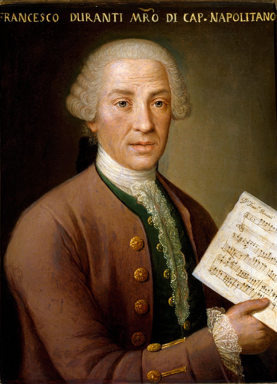 Porträt von Francesco Durante (1684-1755), Organist und Meister der neapolitanischen Kapelle. Anonymes Gemälde. 18. Jahrhundert Bologna, Civico Museo Bibliografico Musicale von Unknown artist