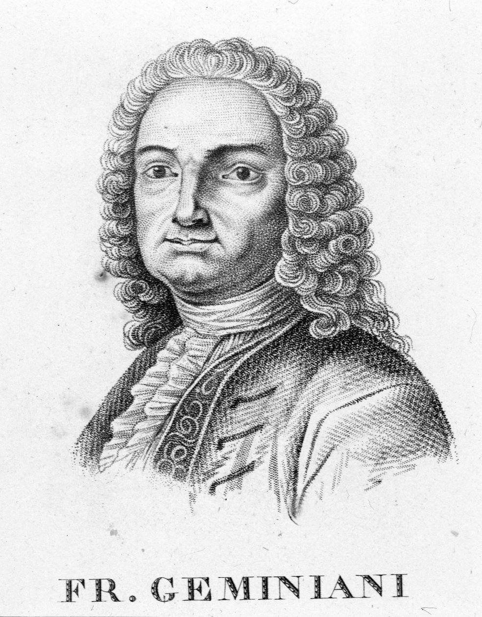 Porträt von Francesco Saverio Geminiani. Italienischer Musiker (Lucca) von Unknown artist