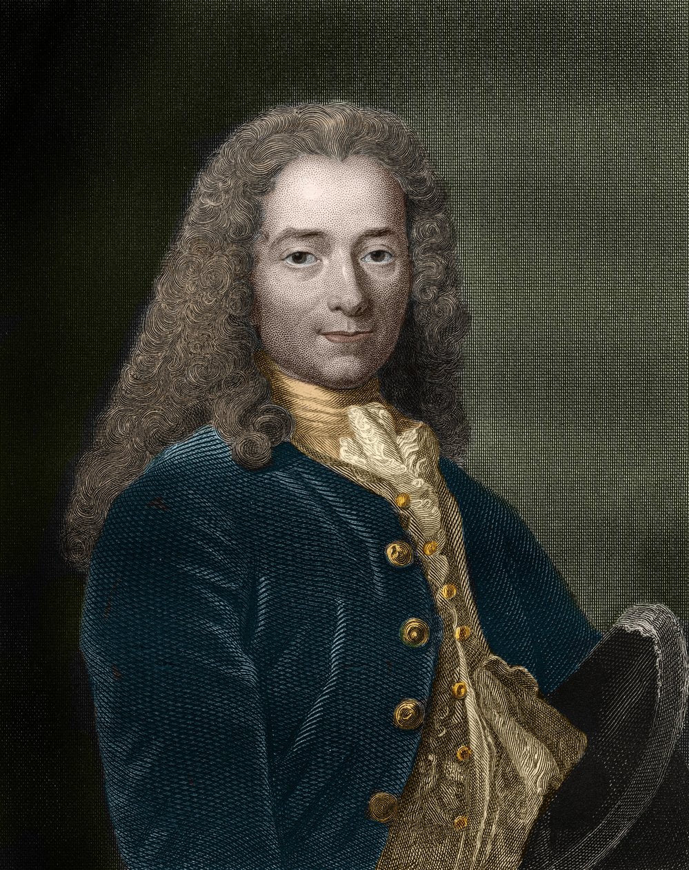 Porträt von François-Marie Arouet, genannt Voltaire (1694 - 1778), französischer Schriftsteller und Philosoph. von Unknown artist