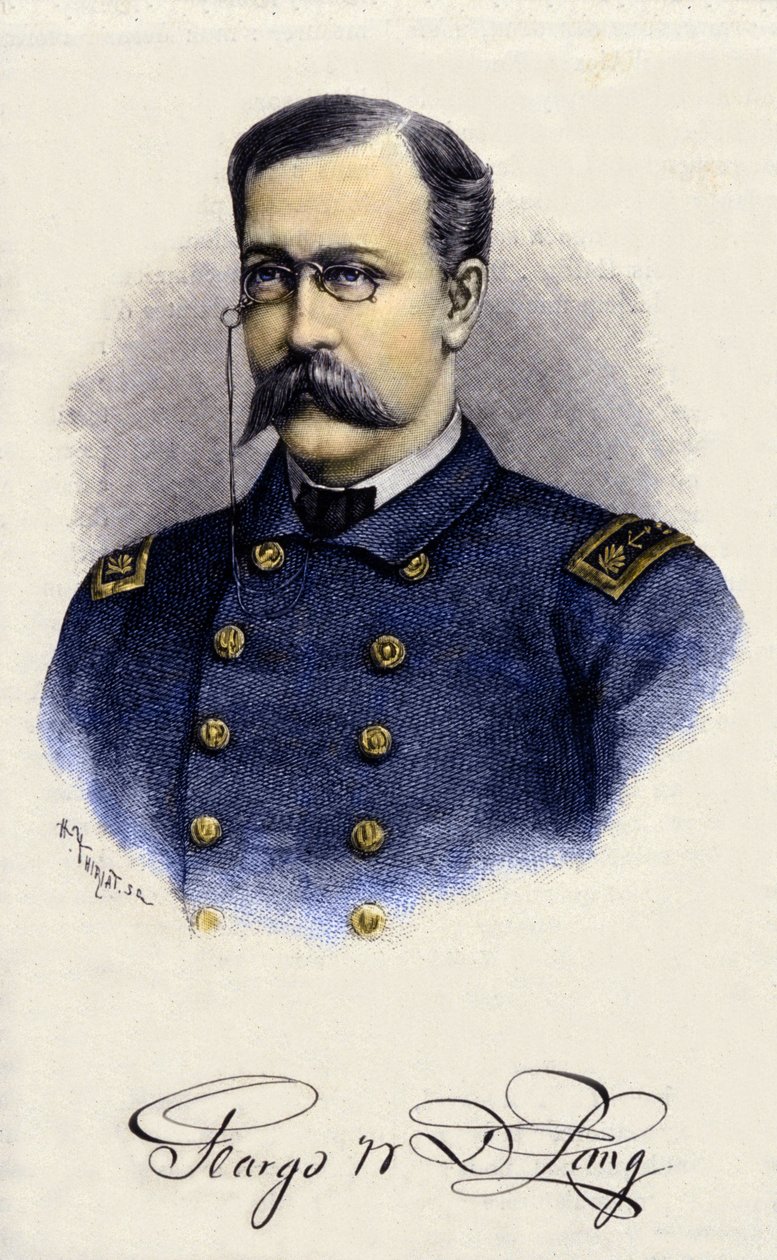 Porträt von George Washington de Long, amerikanischer Entdecker (1844-1881) von Unknown artist