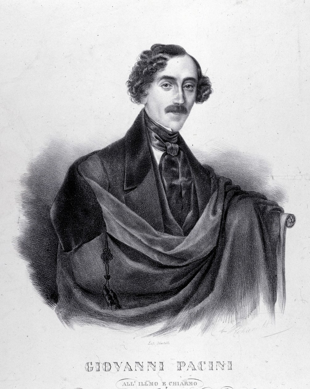 Porträt von Giovanni Pacini, italienischer Komponist (1796-1867) von Unknown artist