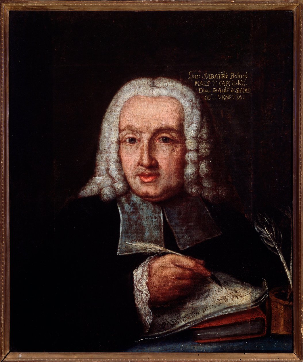 Porträt von Giuseppe Giacomo Saratelli (1714-1762), italienischer Komponist und Organist. Anonymes Gemälde. 18. Jahrhundert. Bologna, Civico Museo von Unknown artist