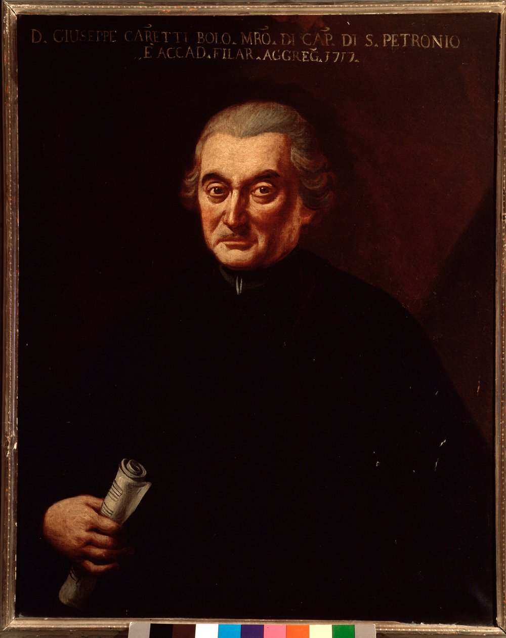 Porträt von Giuseppe Maria Caretti (1690-1774), italienischer Komponist. Anonymes Gemälde. 18. Jahrhundert. Bologna, Civico Museo Musico von Unknown artist