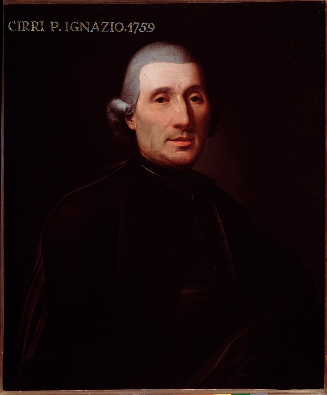 Porträt von Ignazio Cirri (1711-1787) italienischer Komponist Anonymes Gemälde. 18. Jahrhundert. Bologna, civico museo bibliografico von Unknown artist