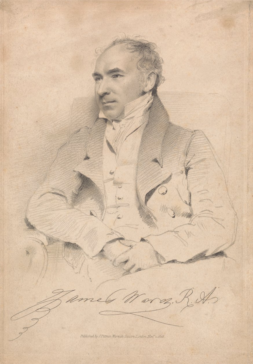 Porträt von James Ward von Unknown artist