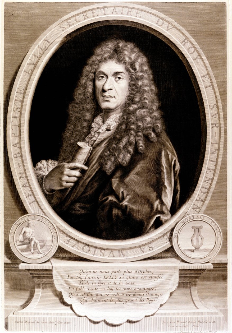 Porträt von Jean Baptiste Lully (Giovanni Battista Lulli) (1632-1687) von Unknown artist