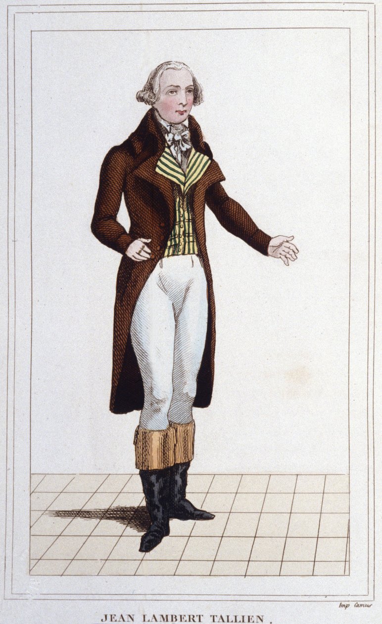Porträt von Jean Lambert Tallian. Französischer Politiker (1767 bis 1820) Abgeordneter der Konvention. Gravur von 1830 von Unknown artist