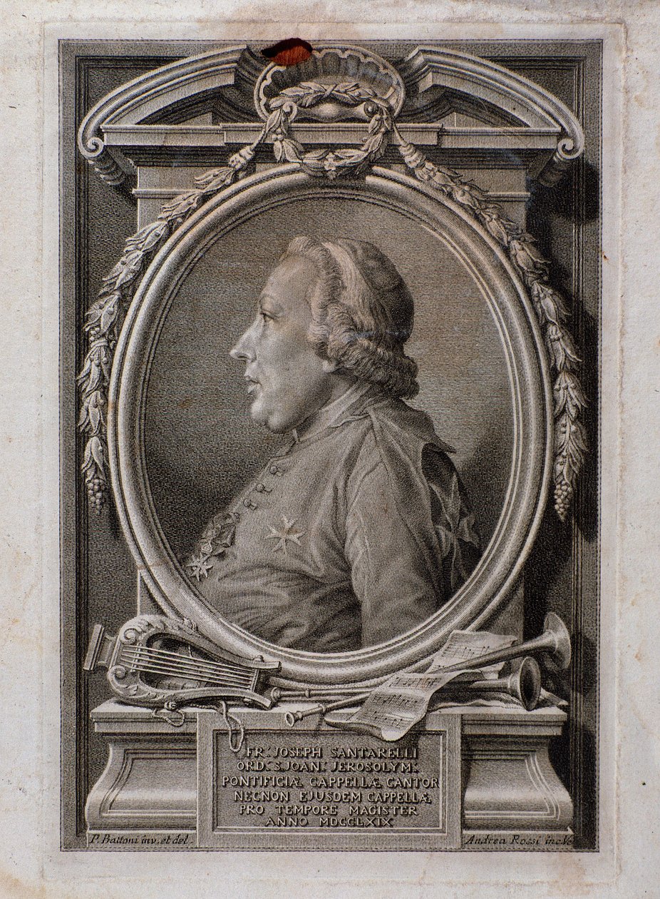 Porträt von Joseph Santarelli (Gravur) von Unknown artist
