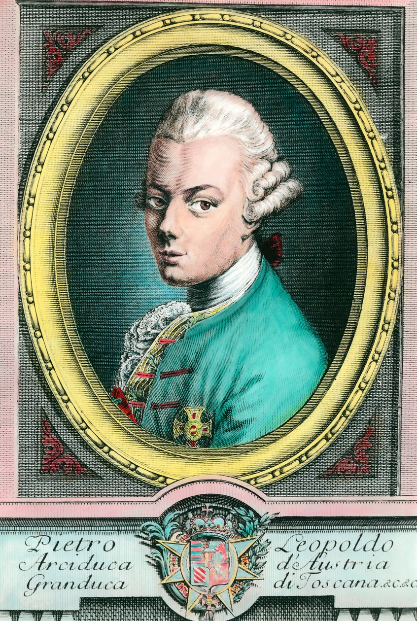 Porträt von Leopold II. von Österreich, Großherzog der Toskana von Unknown artist