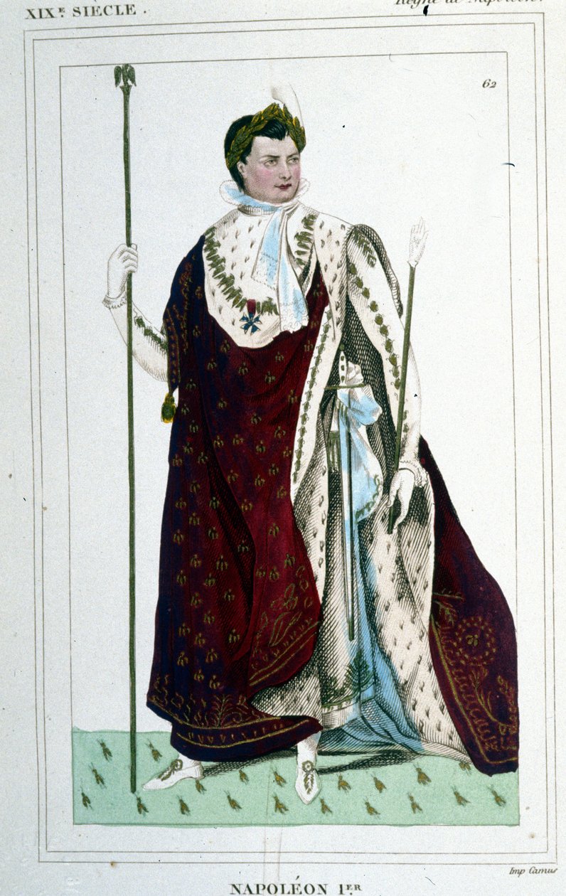 Porträt von Napoleon I. (1769-1821) im Kaisergewand von Unknown artist