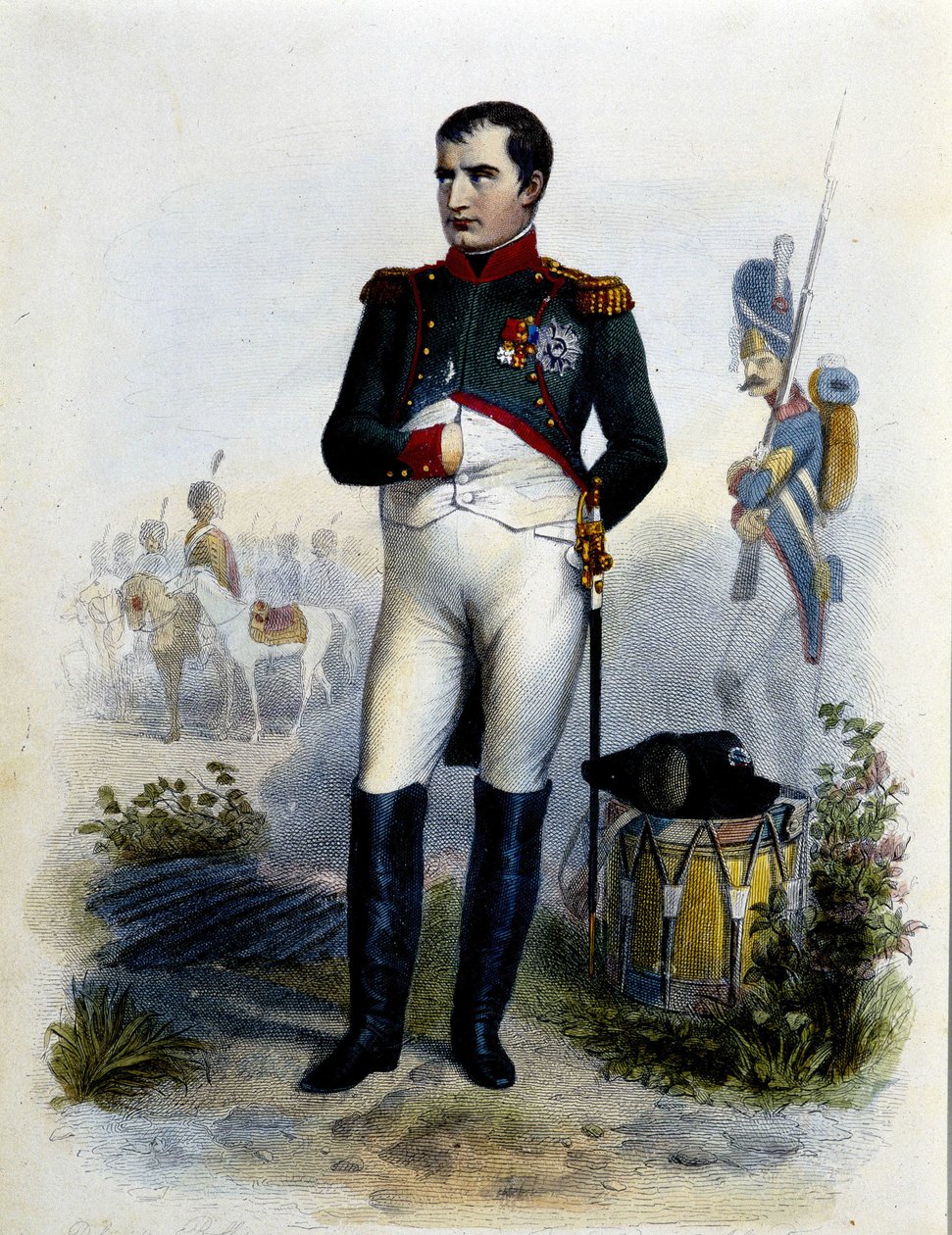 Porträt von Napoleon I. (Gravur) von Unknown artist
