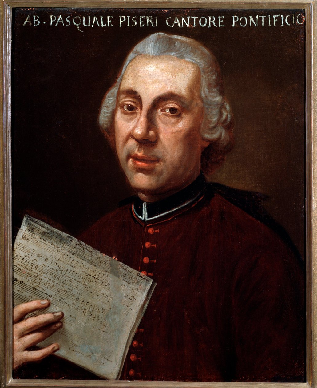 Porträt von Pasquale Piseri (Pisari) (1725-1778), italienischer Komponist von Unknown artist