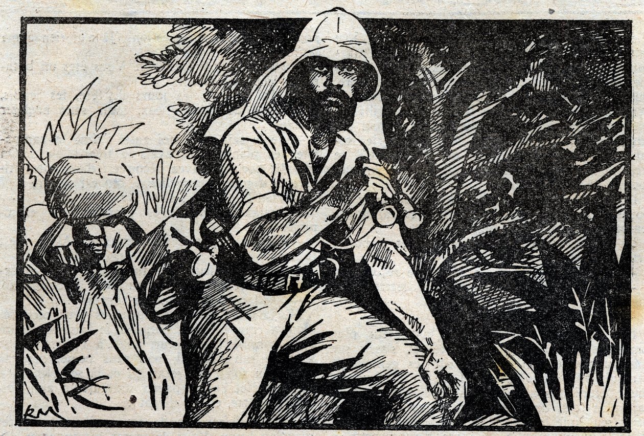 Porträt von Pietro Paolo Savorgnan di Brazza, französischer Entdecker italienischer Herkunft, der das rechte Ufer des Kongo erforschte. von Unknown artist