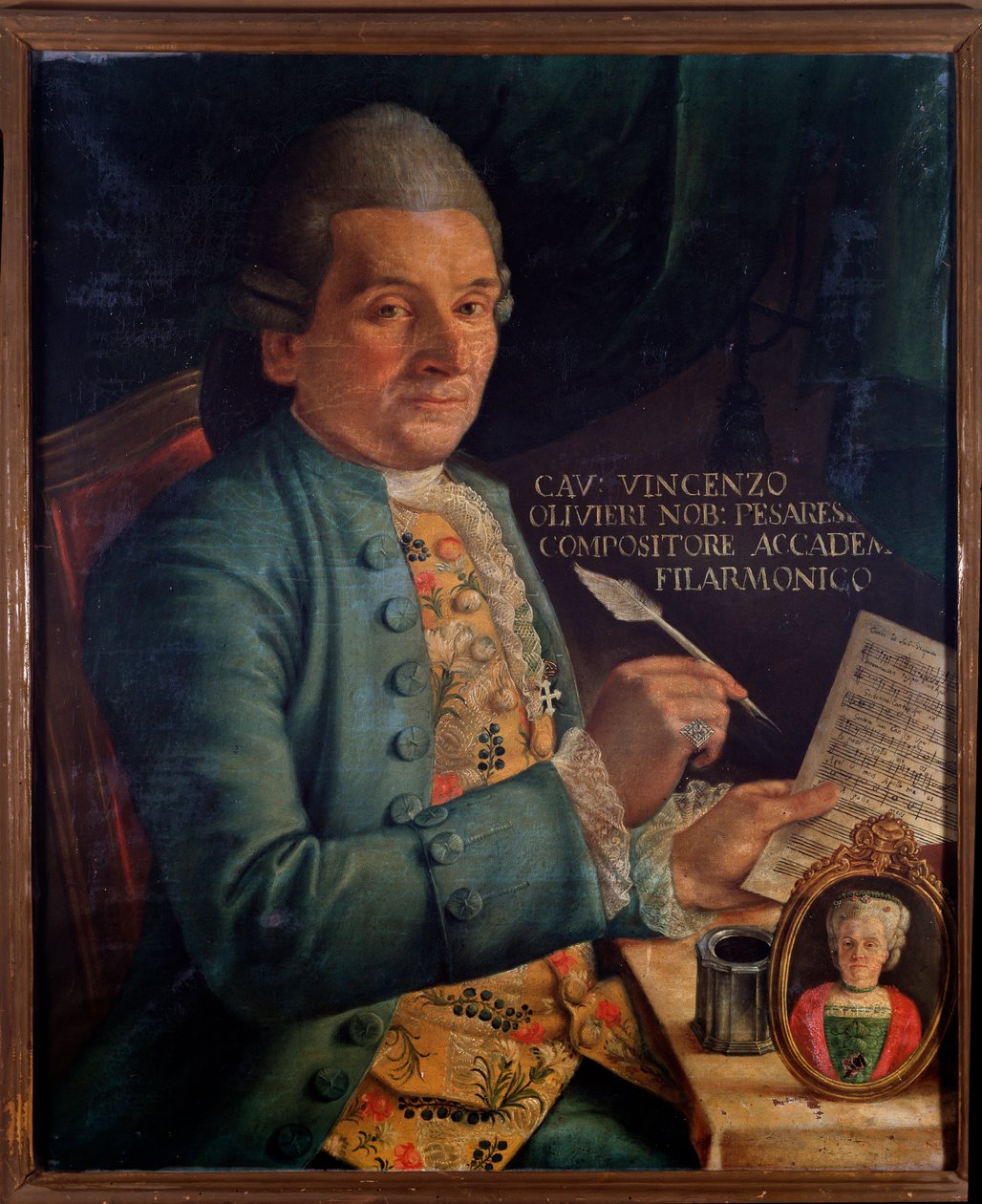 Porträt von Vincenzo Olivieri, italienischer Komponist von Unknown artist