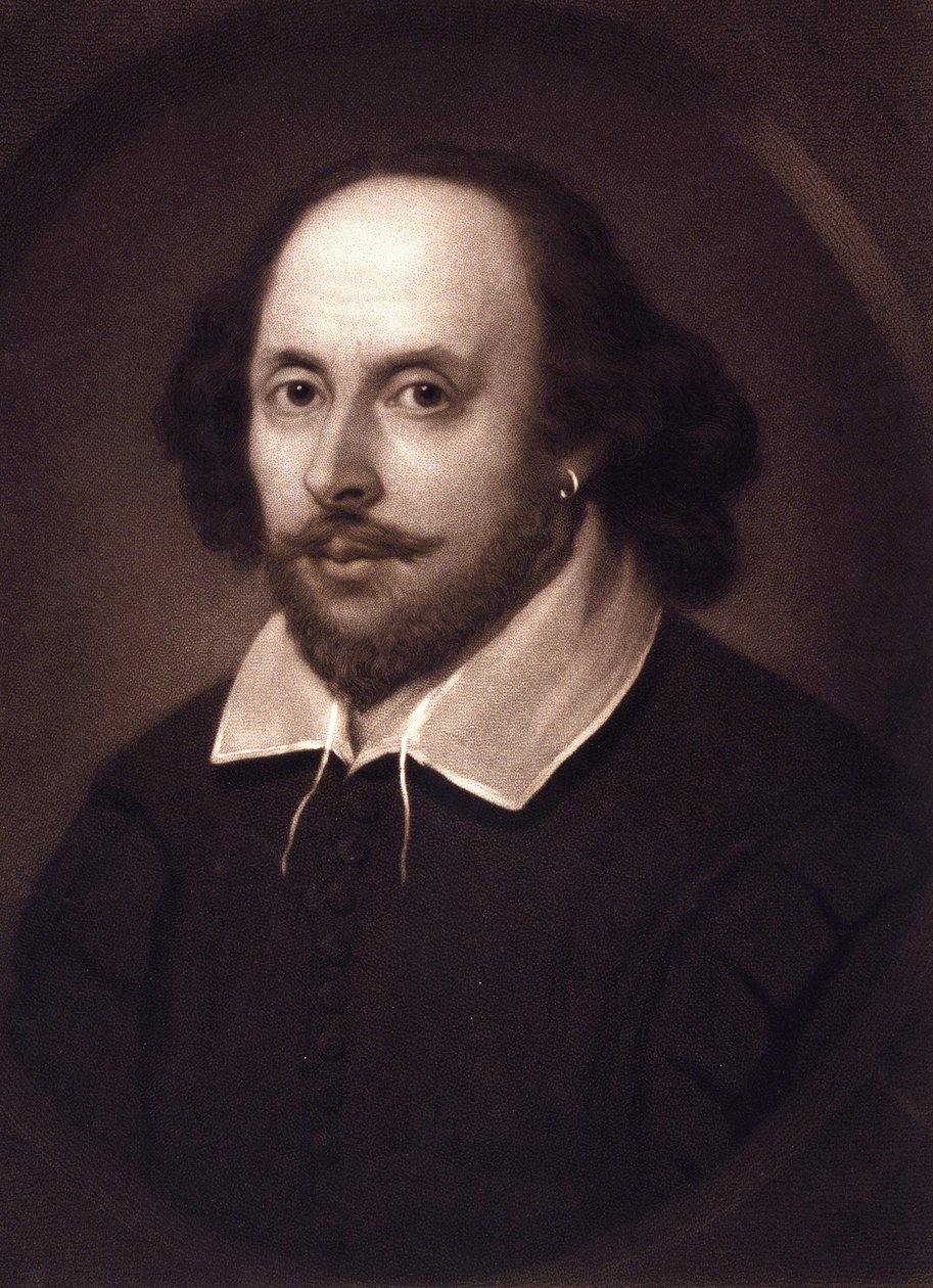 Porträt von William Shakespeare (1564 - 1616) von Unknown artist