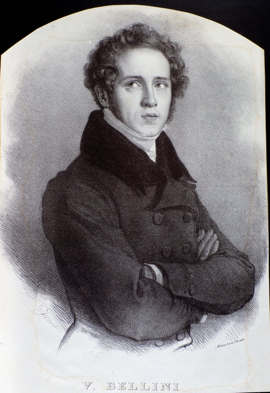 Porträt des italienischen Komponisten Vincenzo Bellini von Unknown artist