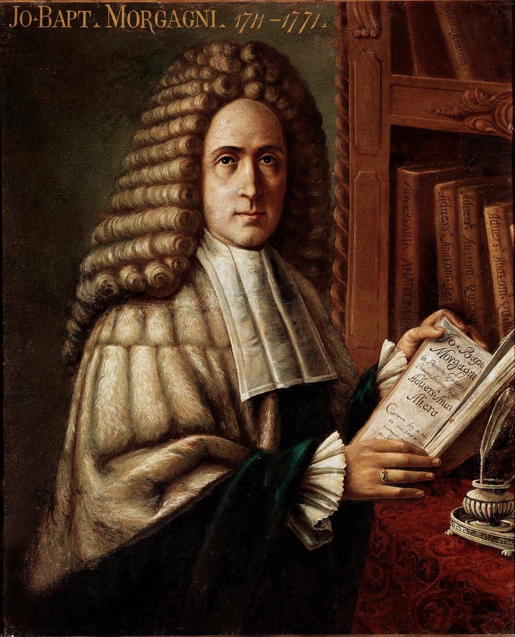 Porträt des Arztes und Anatomen Giovanni Battista Morgagni, Gründer der pathologischen Anatomie von Unknown artist