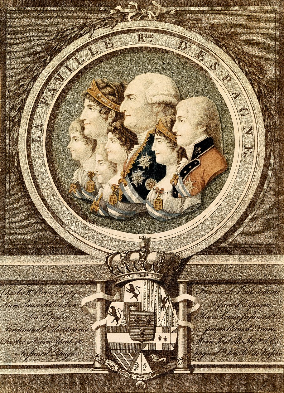 Porträt der königlichen Familie von Spanien: König Carlos IV von Unknown artist