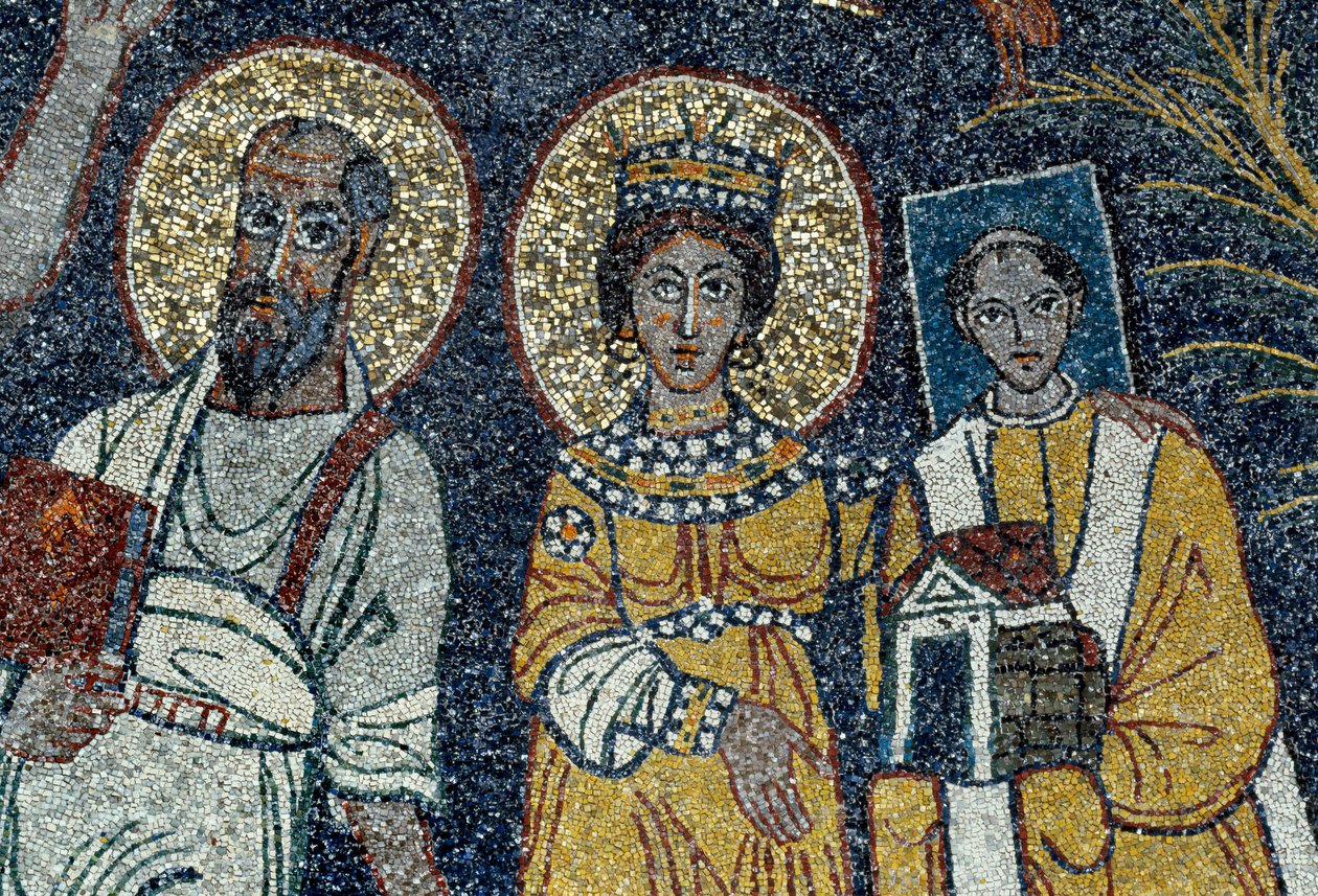 Heiliger Paulus, Heilige Cäcilia und Heiliger Pascal (Detail) von Unknown artist