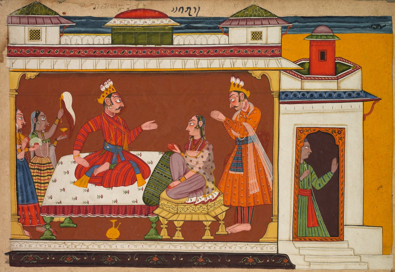 Szene aus dem "Shangri" Ramayana (Geschichte von Rama) von Unknown artist