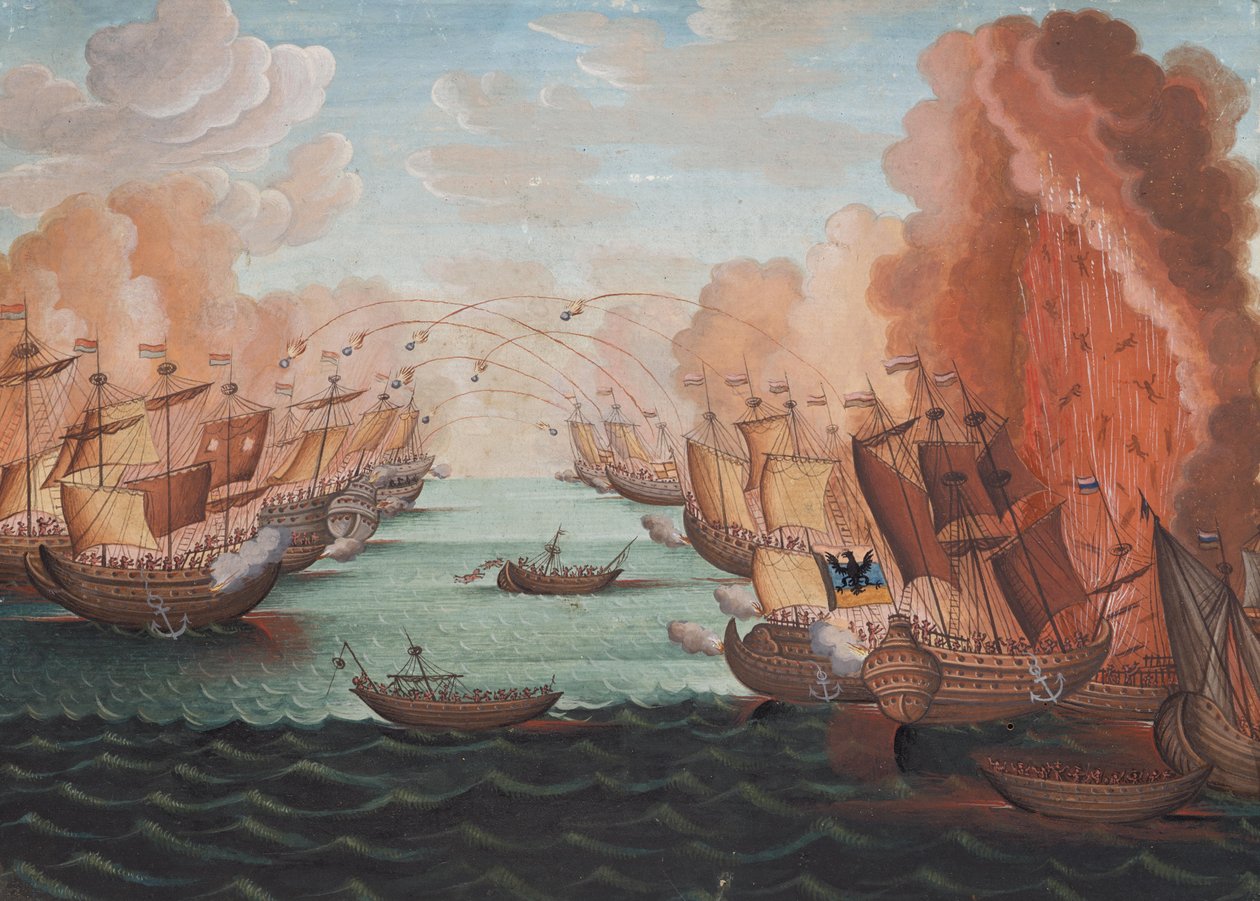 Seeschlacht von Unknown artist