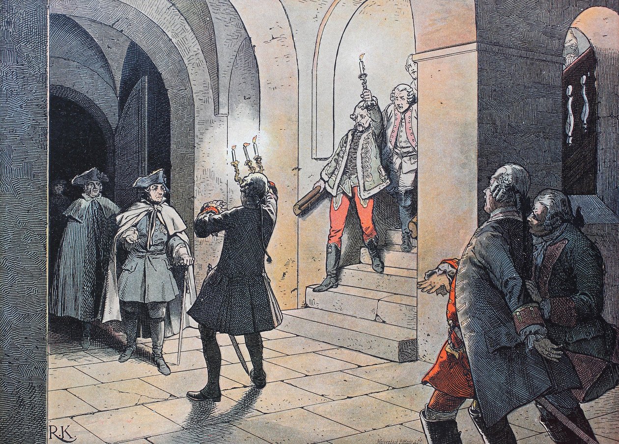 Siebenjähriger Krieg, zwischen 1756 und 1763, König Friedrich der Große von Unknown artist