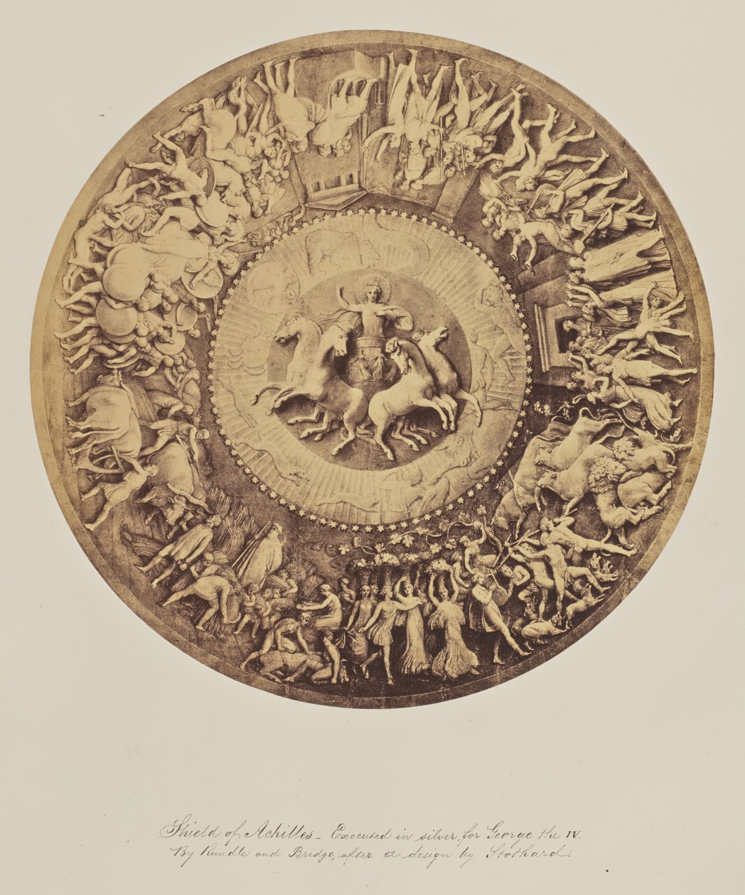 Schild des Achilles - Ausgeführt in Silber, für George IV. Von Rundle und Bridge, nach einem Entwurf von Stothard von Unknown artist