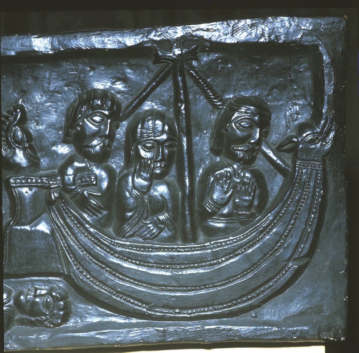Schiff im 12. Jahrhundert. Detail der Winchester-Kathedrale von Unknown artist