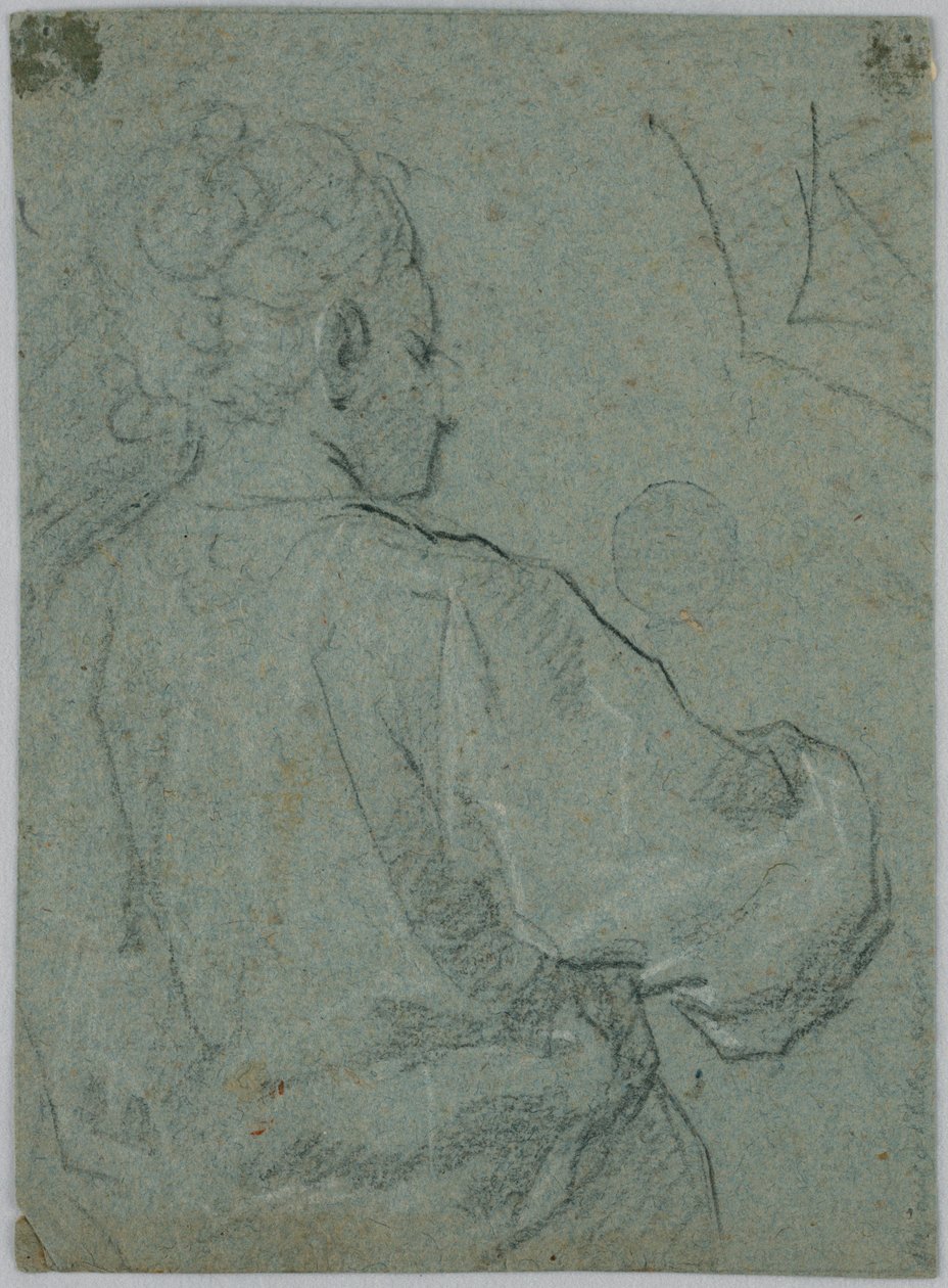 Skizze einer Frau von hinten gesehen von Unknown artist