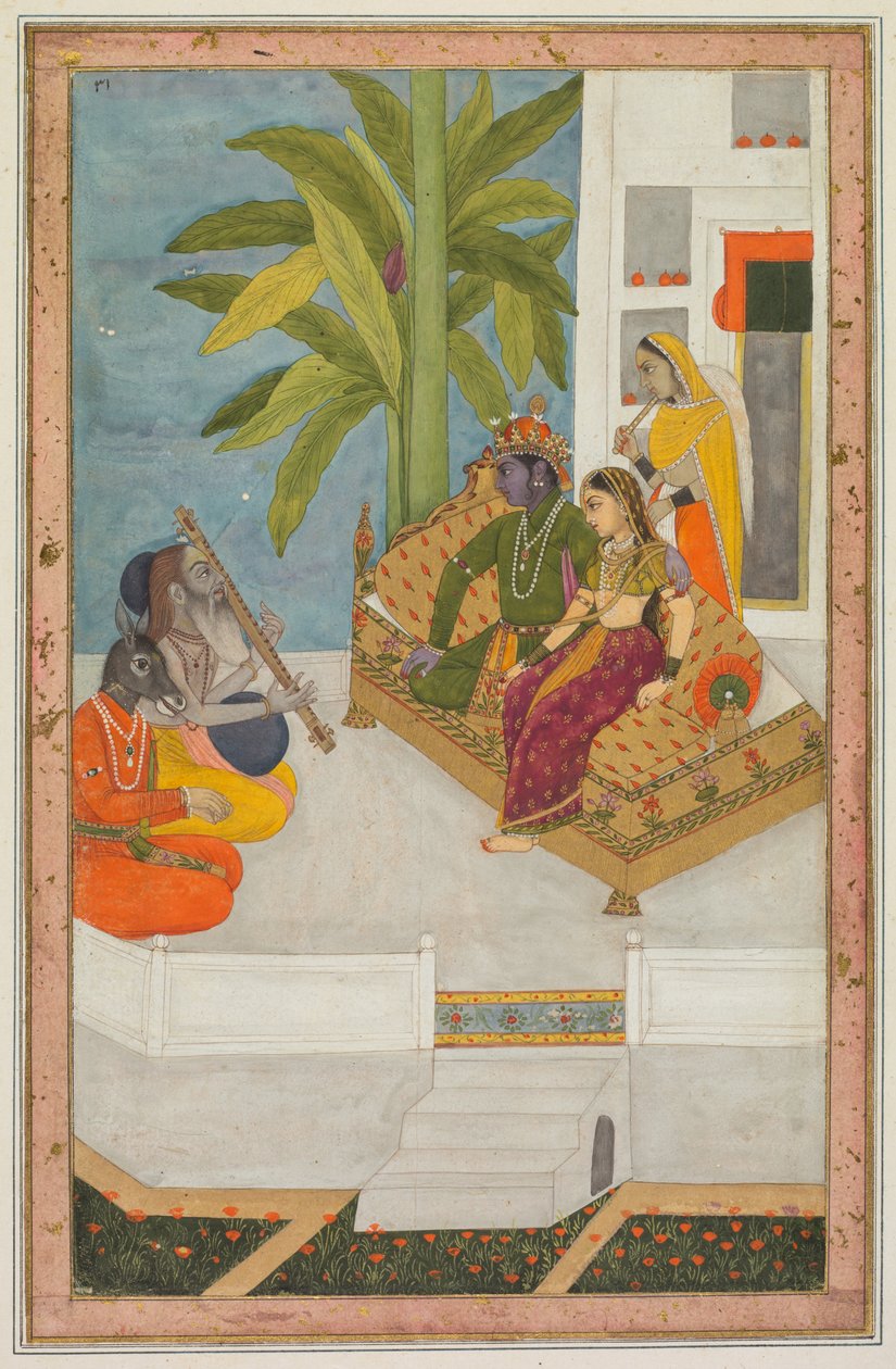 Sri Raga: Eine Illustration aus einer Ragamala-Serie von Unknown artist