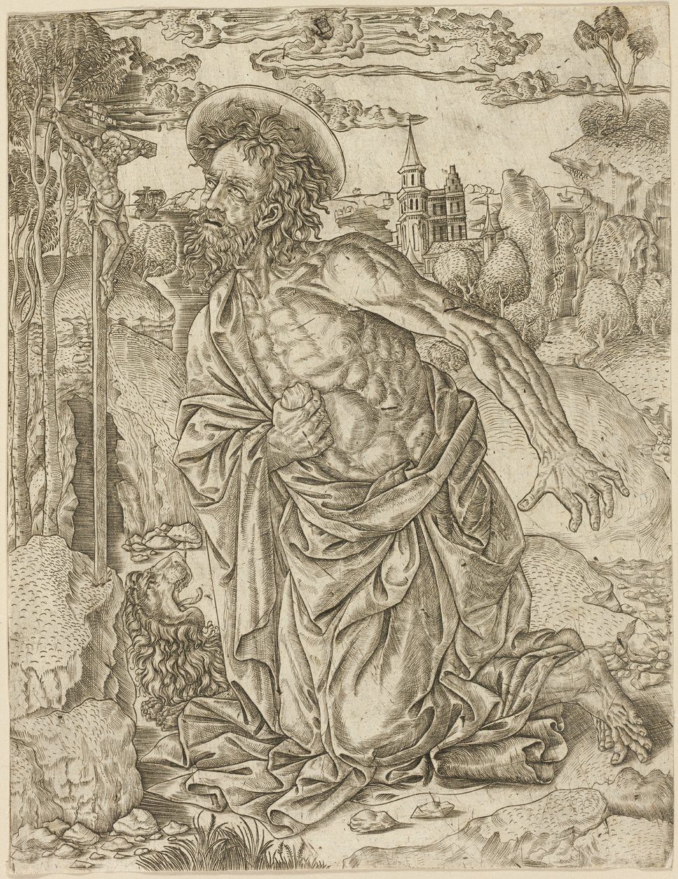 Der heilige Hieronymus in der Buße von Unknown artist